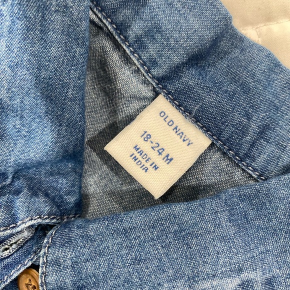 (5/$35) Old Navy 18-24M Denim Dress - Picture 3 of 3